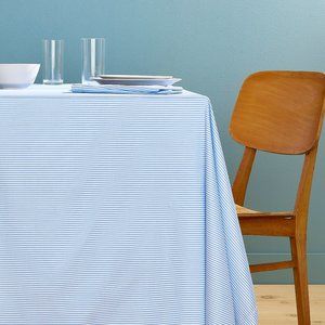 NEW J.Crew tablecloth in heritage seersucker stripe 108"L x 70"W